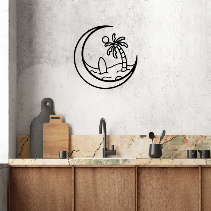 Wallity Sea Sand Surf - 450 Escultura de pared negra Wallity Sea Sand Surf - 450 Escultura de pared negra